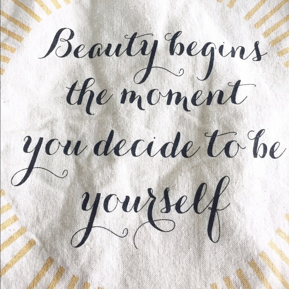 Canvas Tote with Inspirational Graphic - Picture 4 of 5